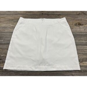 Callaway Opti-Dry Golf Skort‎ Womens Large Pockets White TennisCore PickleBall